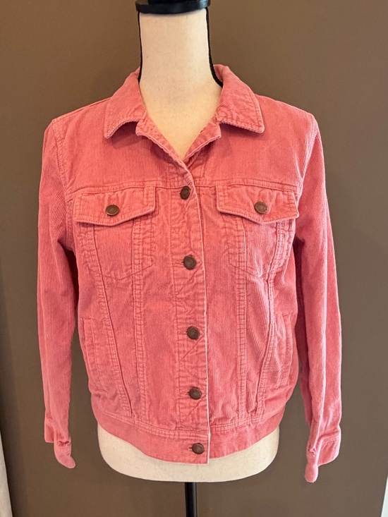 Old Navy Jackets & Blazers - Old Navy Coral Pink Corduroy Jacket, button Front, Size Medium